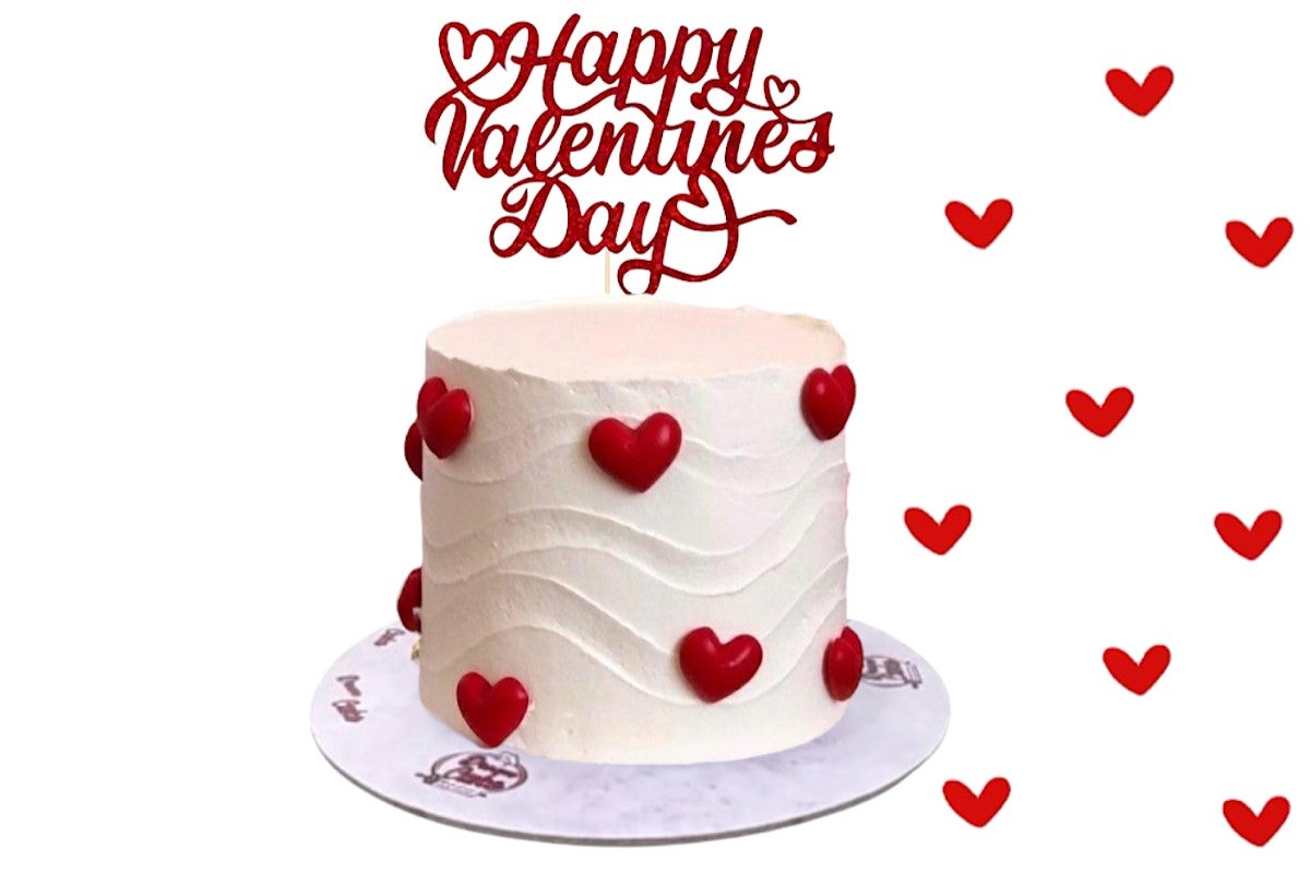 Small heart cake