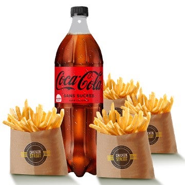 4 Frites + Coca Zero 1,25l