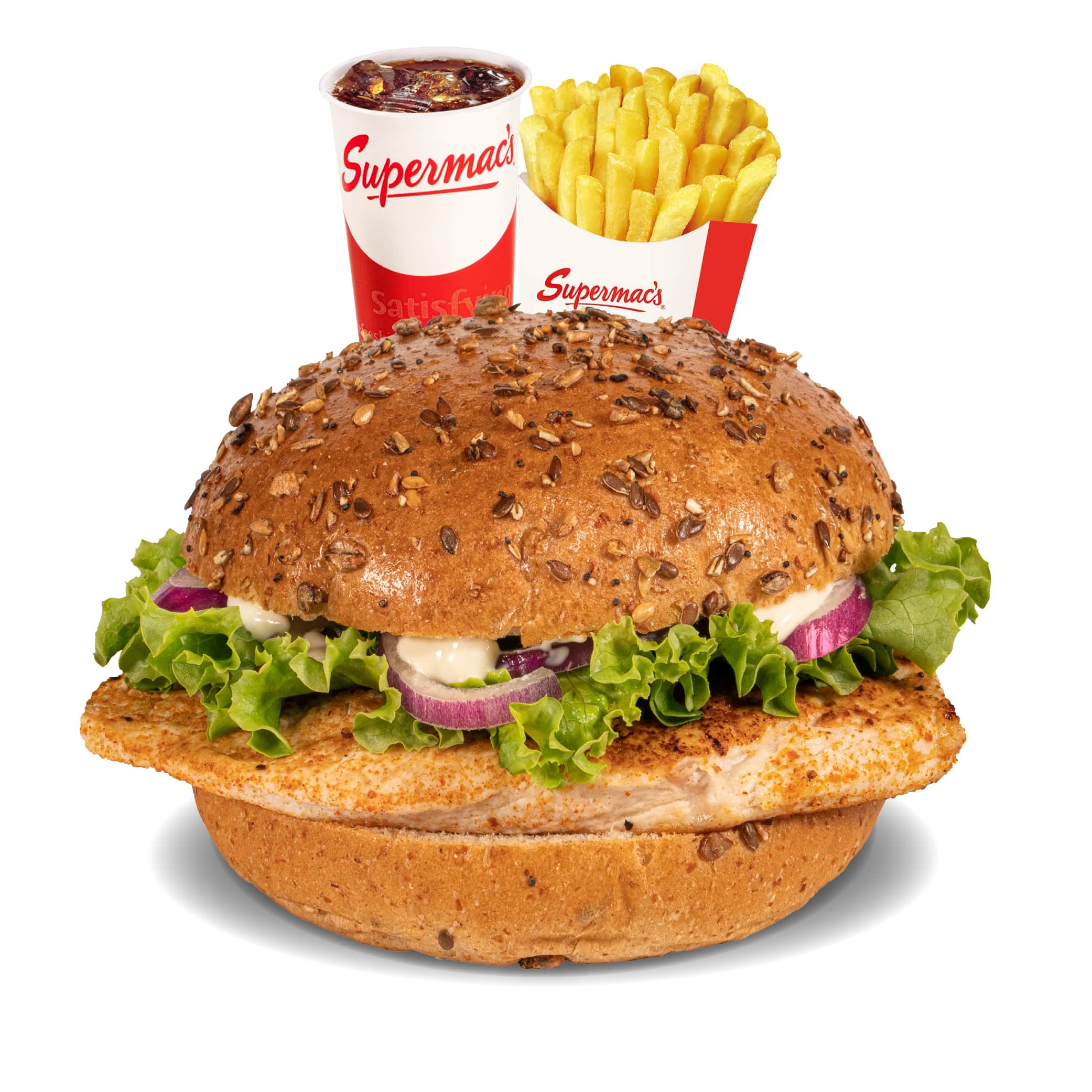 Grilled Chicken Sandwich Large Meal