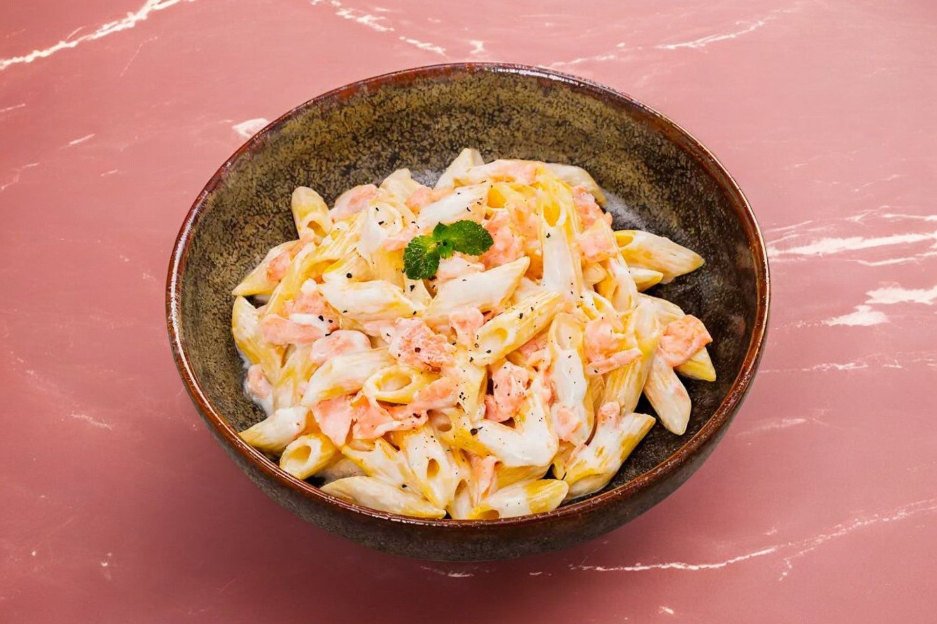 Pâtes aux saumon fumé