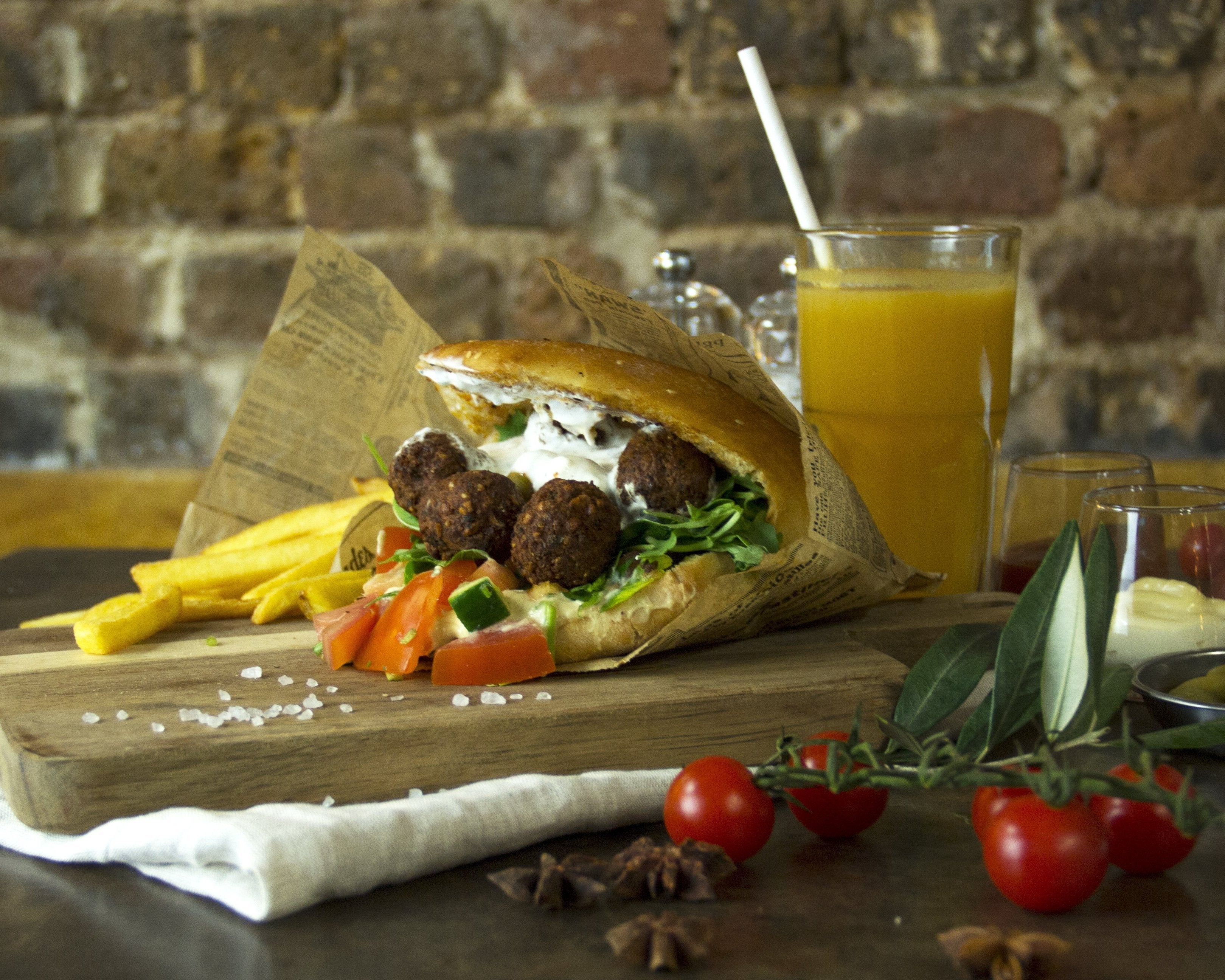 Menu falafel 🌱