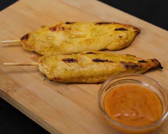 Brochette poulet thaï et sauce satay "cacahuètes"