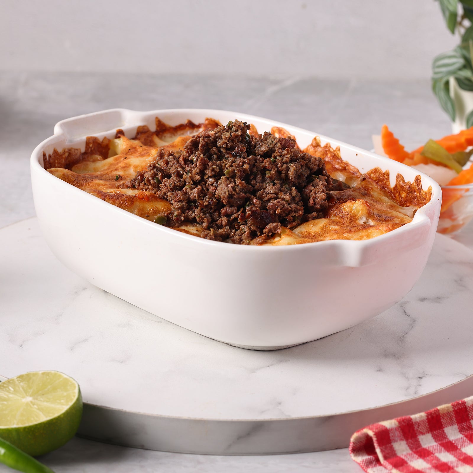 Oven-baked Pasta With Minced Meat