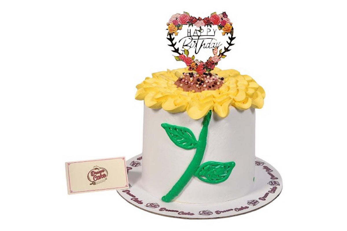 Flowers Birthday Cake Order Before 1 Hour
