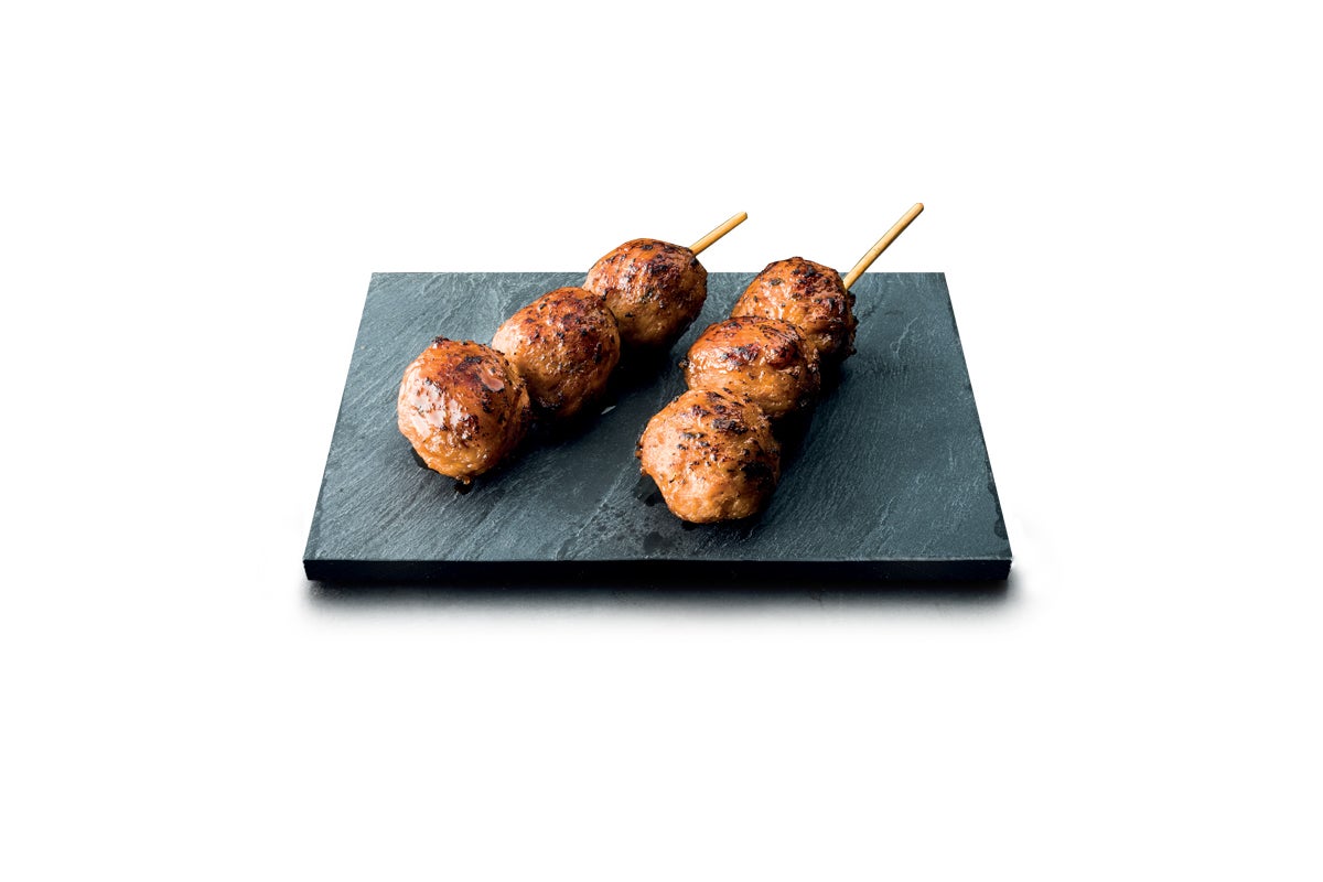 Brochettes boulettes de poulet