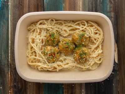 Chicken Balls Spaghetti