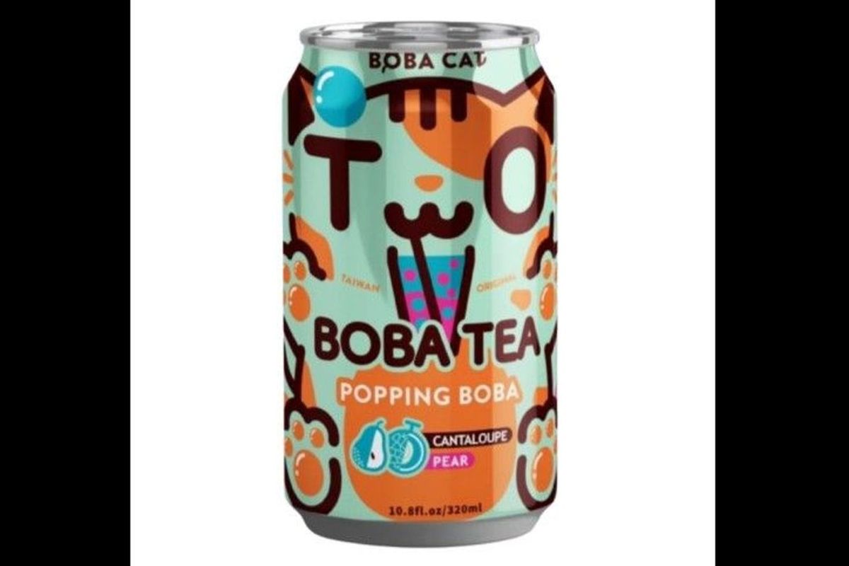 Cantaloupe & Pear Bubble Tea  