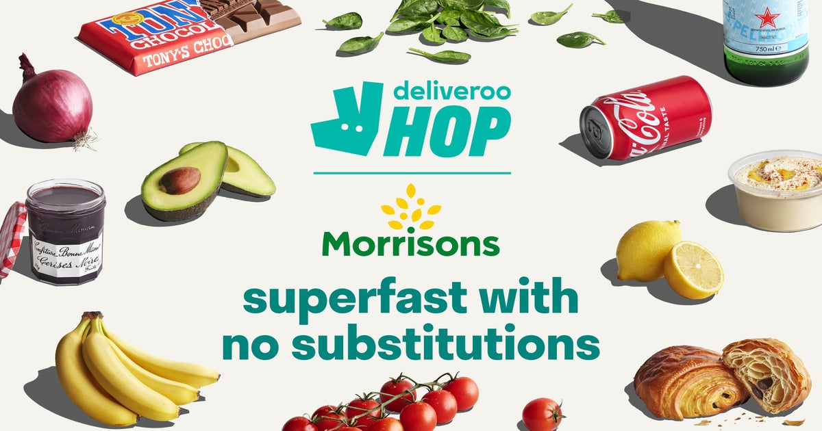 Deliveroo HOP with Morrisons delivery from Haggerston - Order with ...