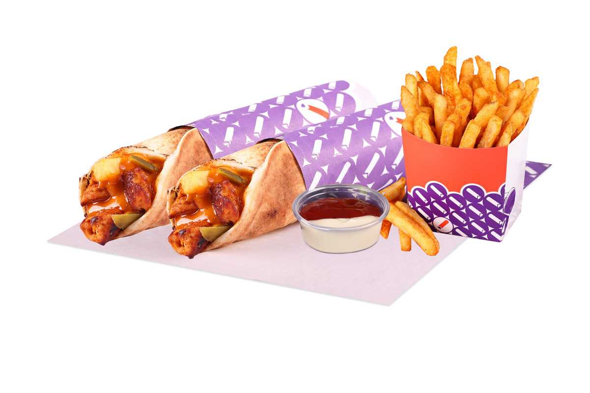 2 Nashville Tawook Wrap + Regular Fries + 1 Ketchup/Mayo