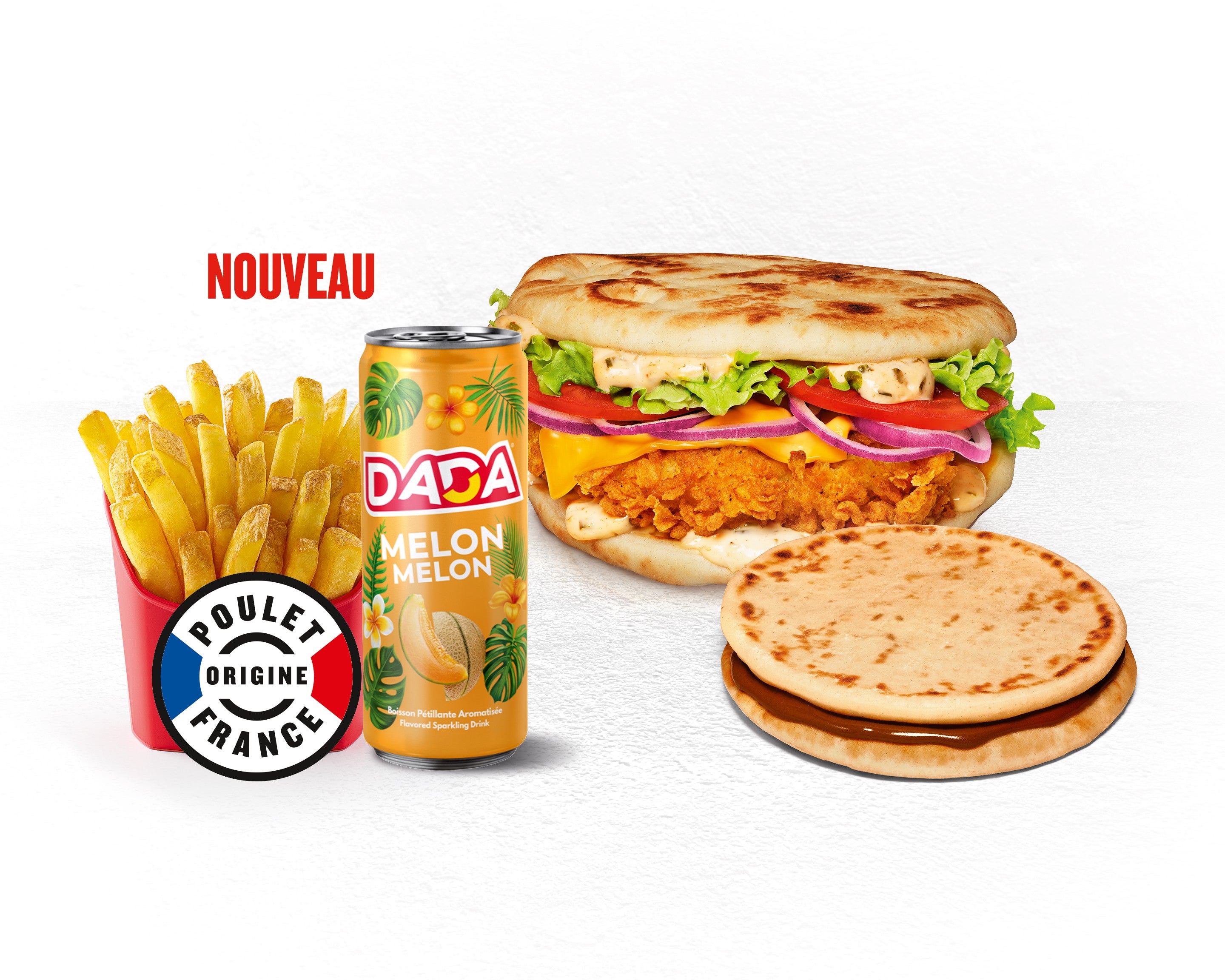 Menu Découverte Crispy Naan