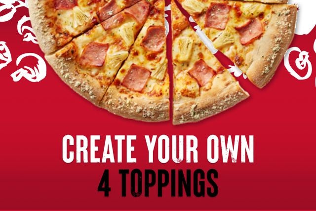 Large Create Your Own: Any 4 Toppings