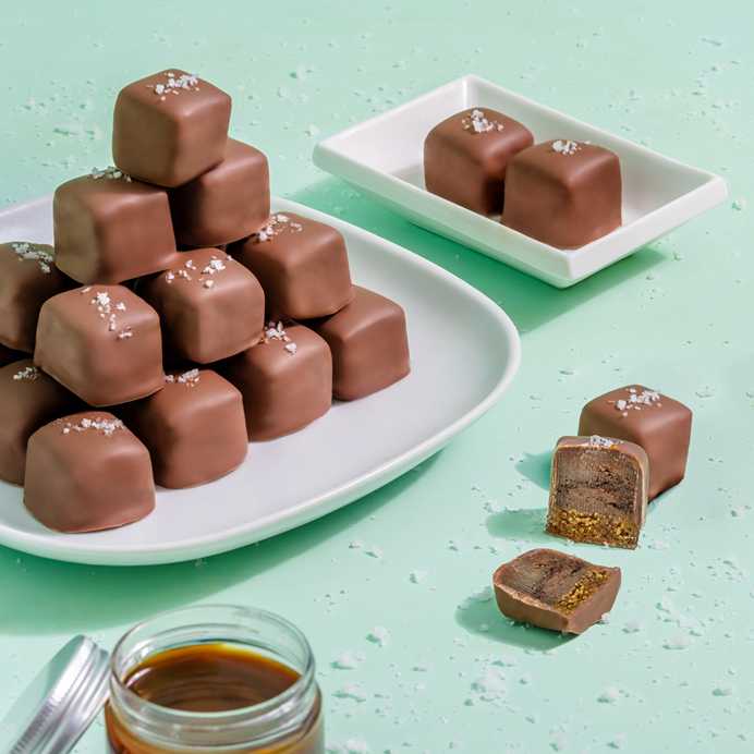 Milk Chocolate Salted Caramel Bites