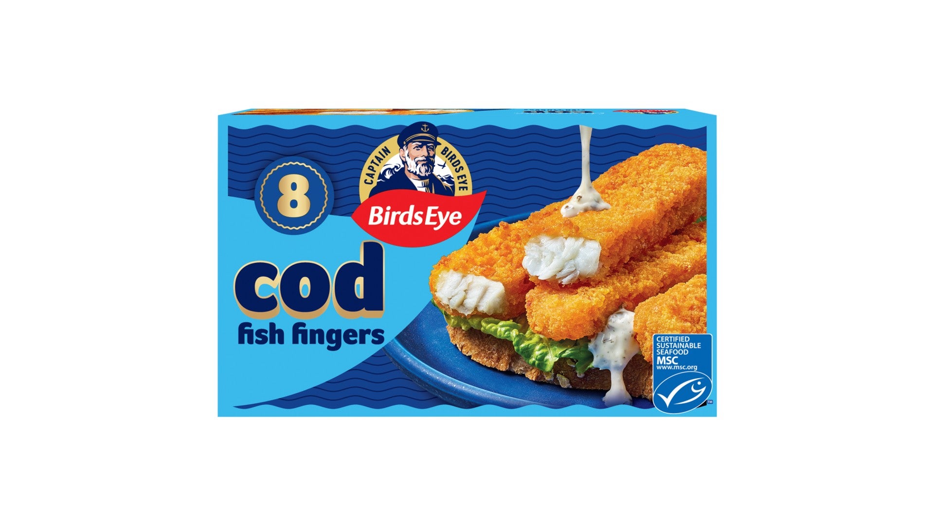 Birds Eye 8 Wonderful Cod Breaded Fish Fingers 240g