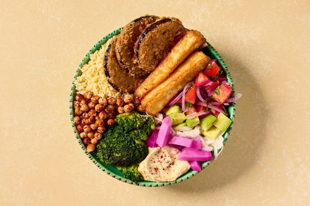 Halloumi & Aubergine Power Bowl