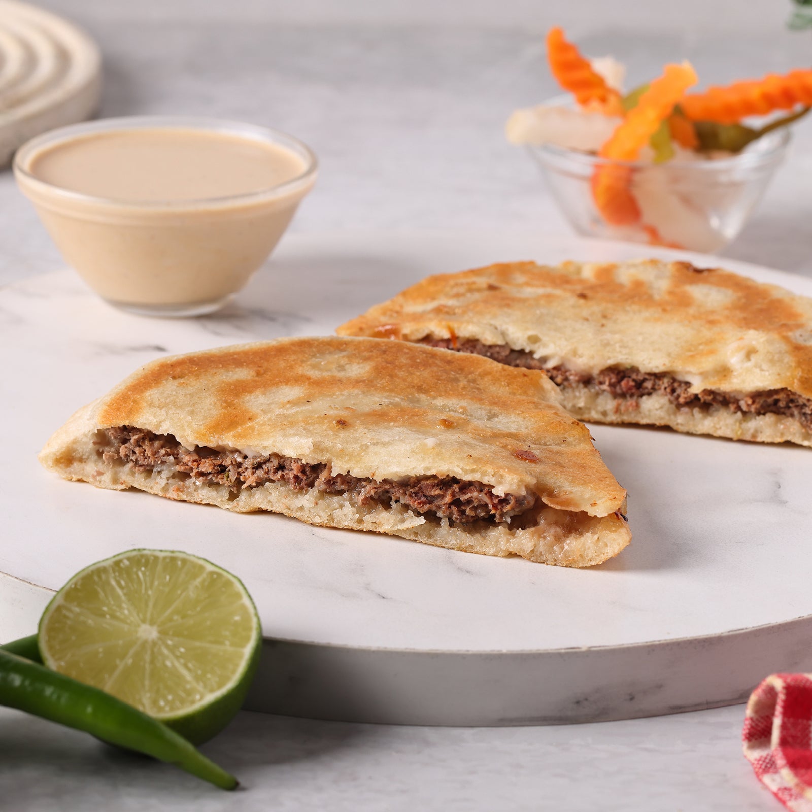 Meat Hawawshi With Cheese