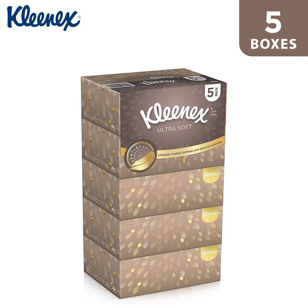 Kleenex Ultra Soft Facial Tissue 96 x 3 ply 5 Boxes