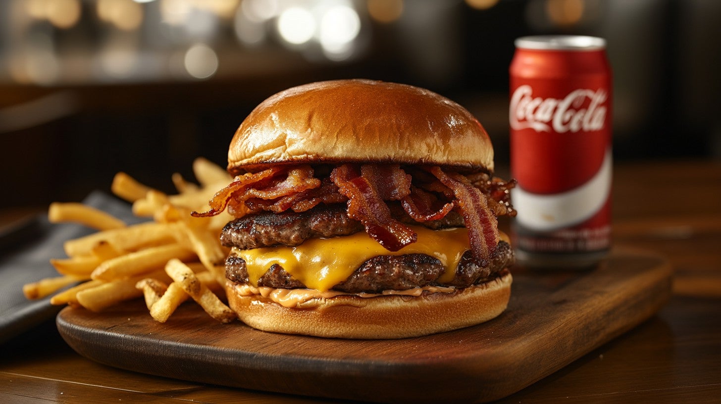 Menu triple bacon burger 🍔🍔 + 🥓🥓🥓