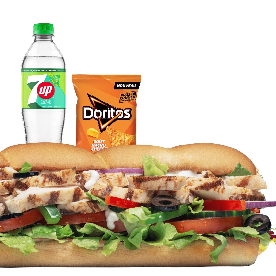 Menu SUB15 Poulet Nature