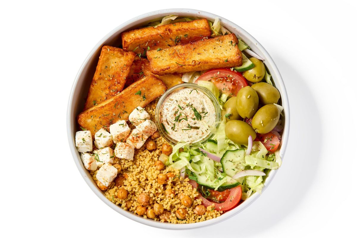 Halloumi Souvlaki Bowl