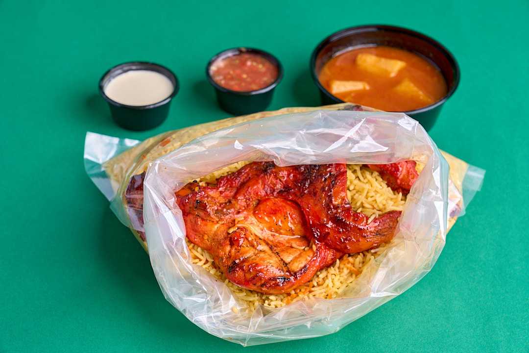 Bukhari Chicken Meal On Charcoal In Bag