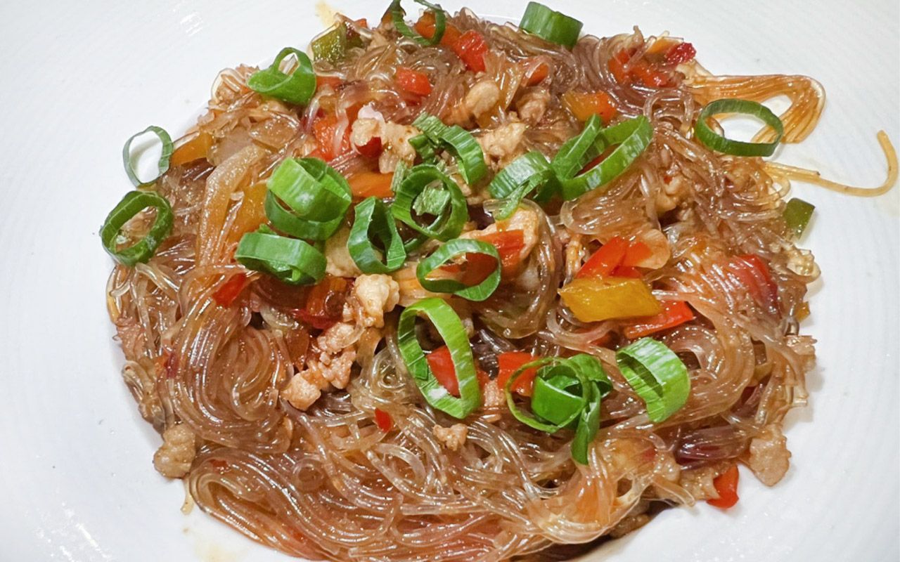 50. Spaghetti di soia piccante