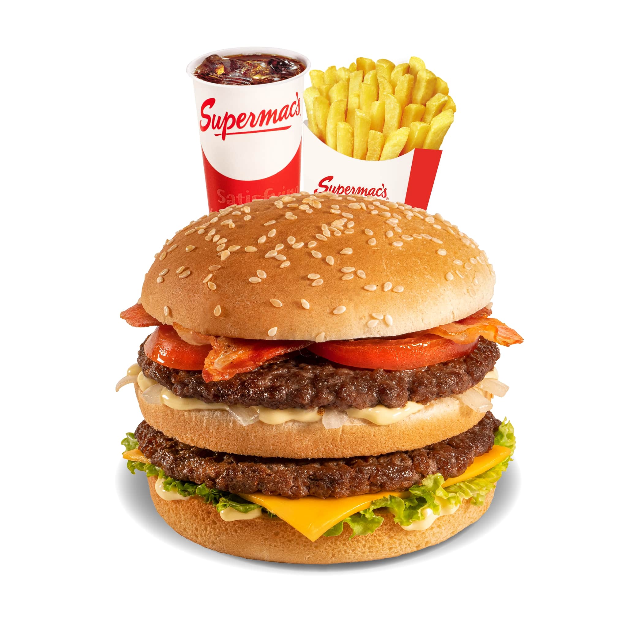 Smokey Bacon Burger Large Meal