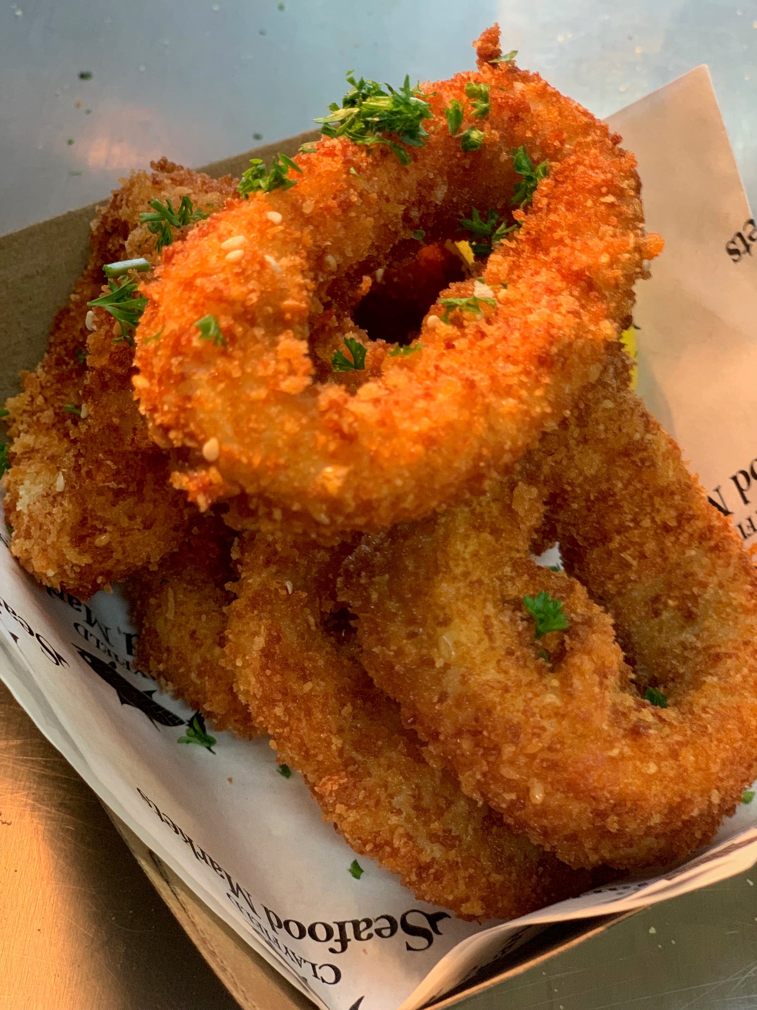6 Panko Crumbed Calamari Rings