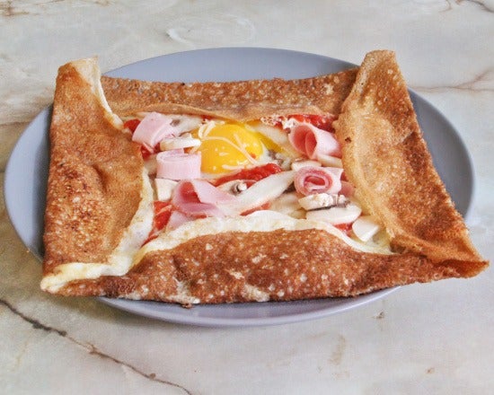 Galette œuf jambon fromage