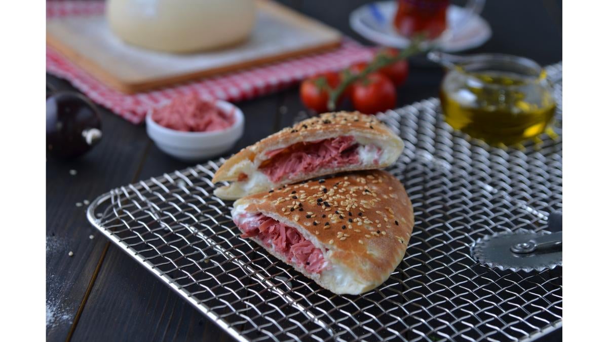 Mortadella With Labneh Pie