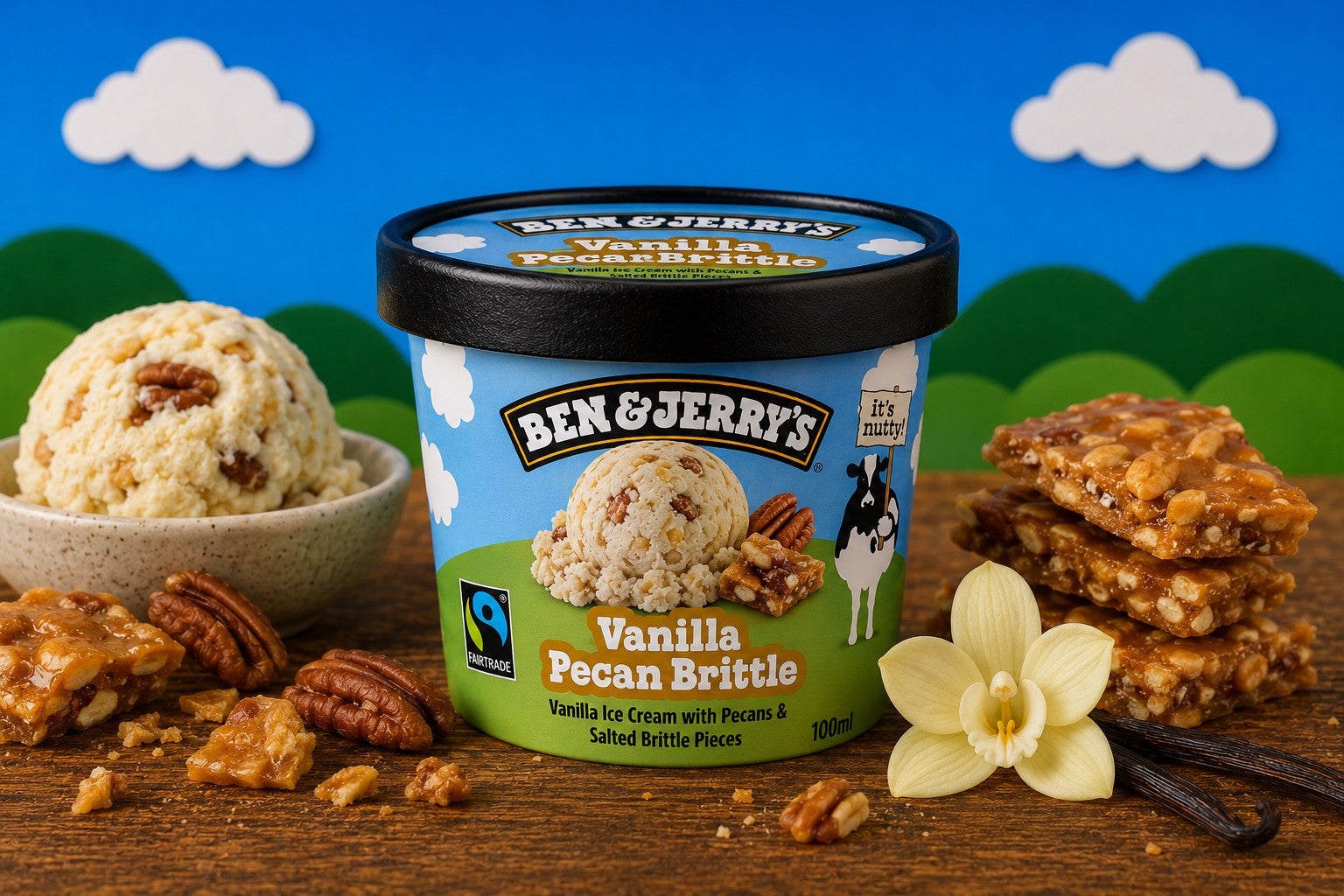 🔵 Vanille Pecan Brittle - 100ml 🍦