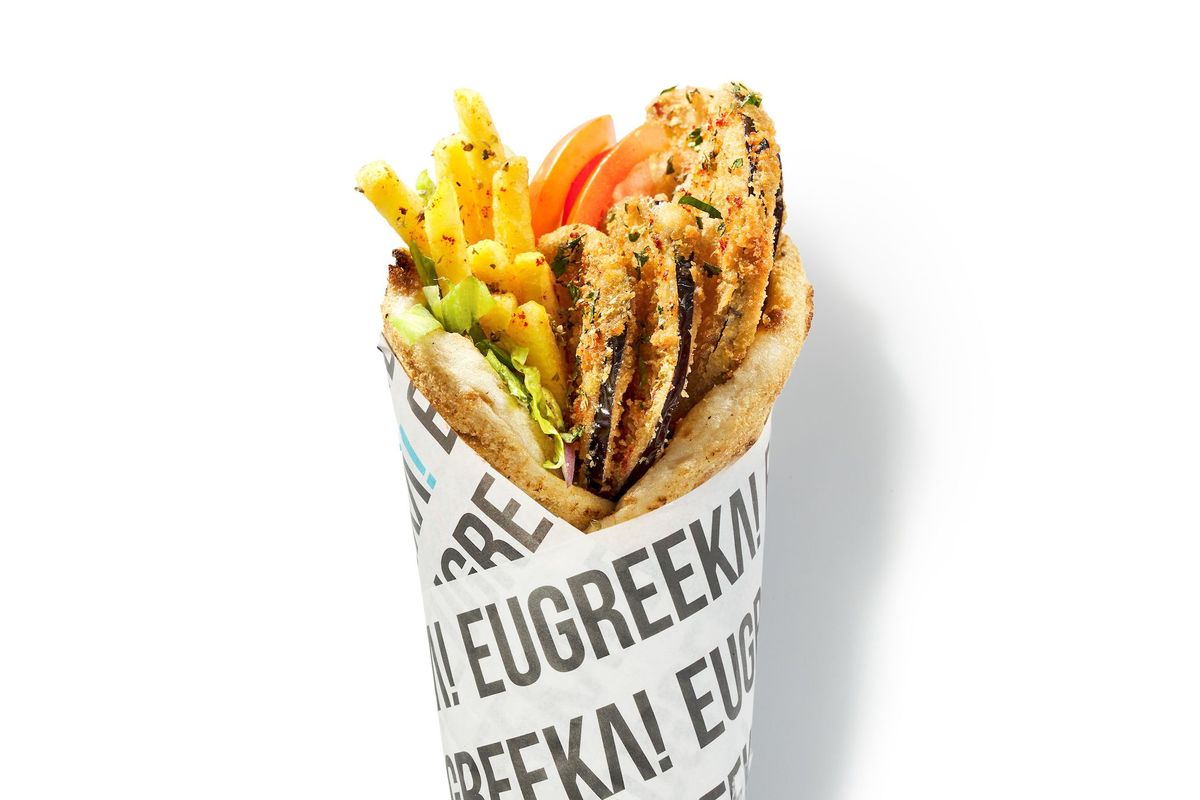 Panko Aubergine Souvlaki (VE)