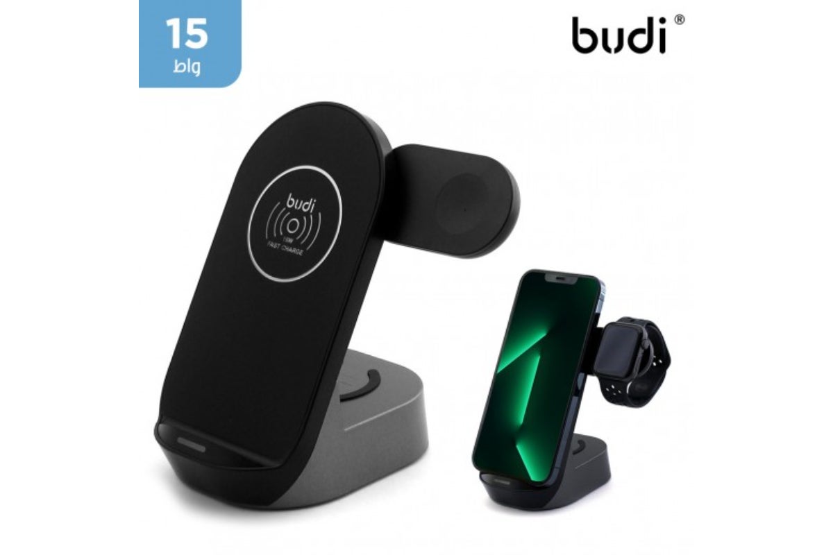 Budi 25W output, Charge Three Devices, Portrait or Landscape Mode, LED Indicates Charging Status