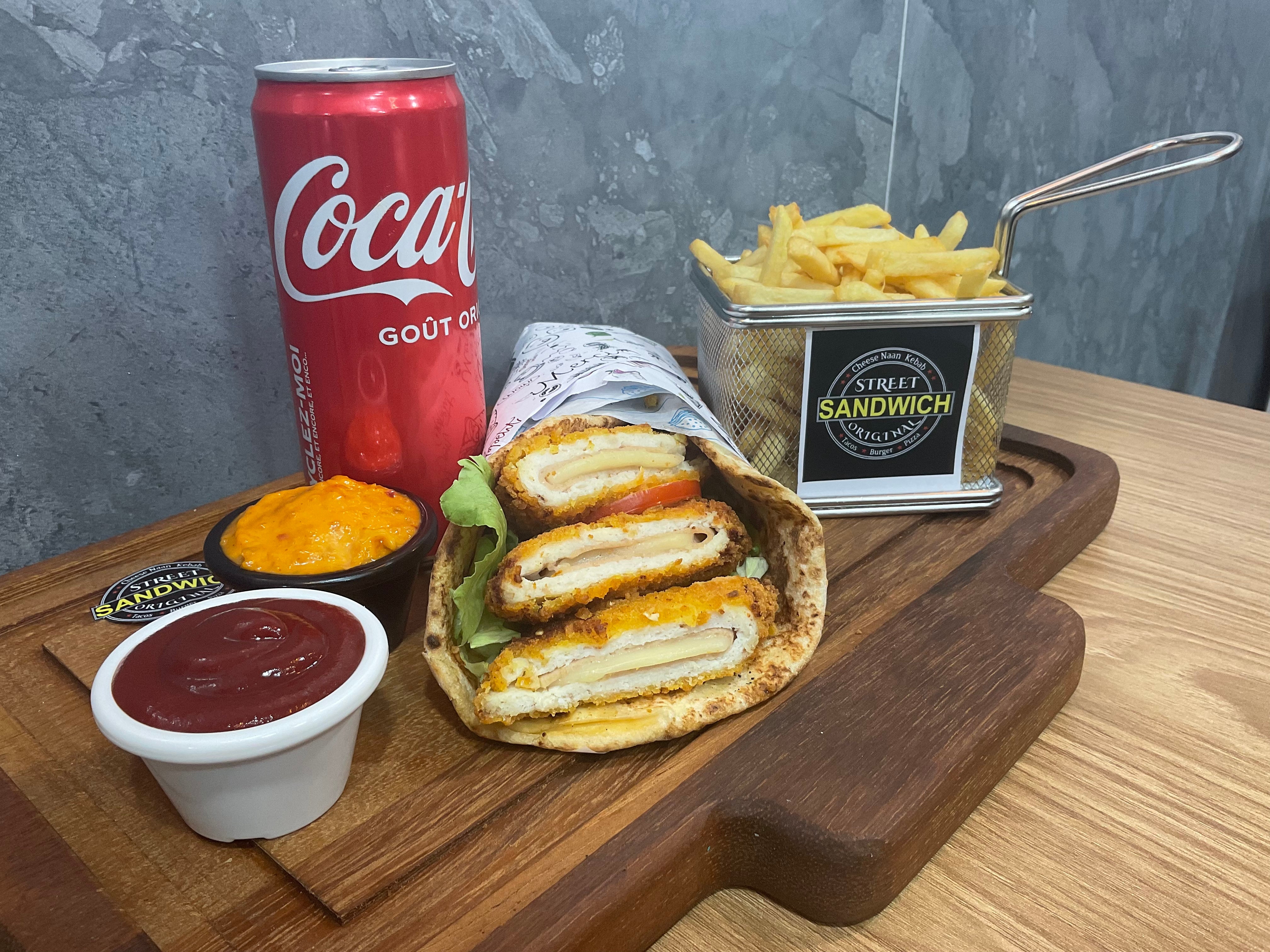 Menu cheese naan cordon blue