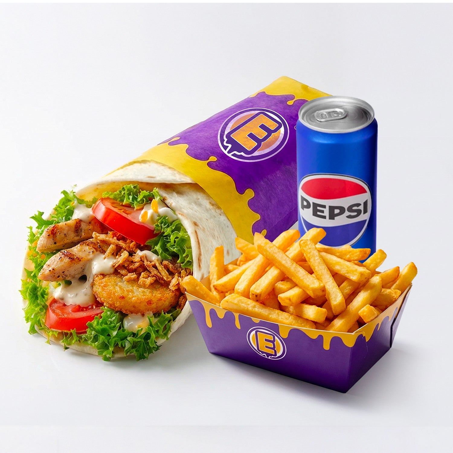 Menu Wrap (M)  Frites et Boisson