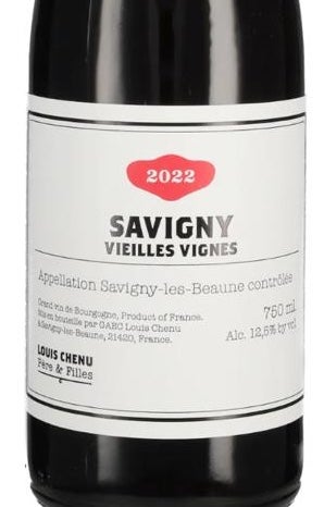 Bourgogne rouge - Savigny Vieilles Vignes - Louis Chenu 2023