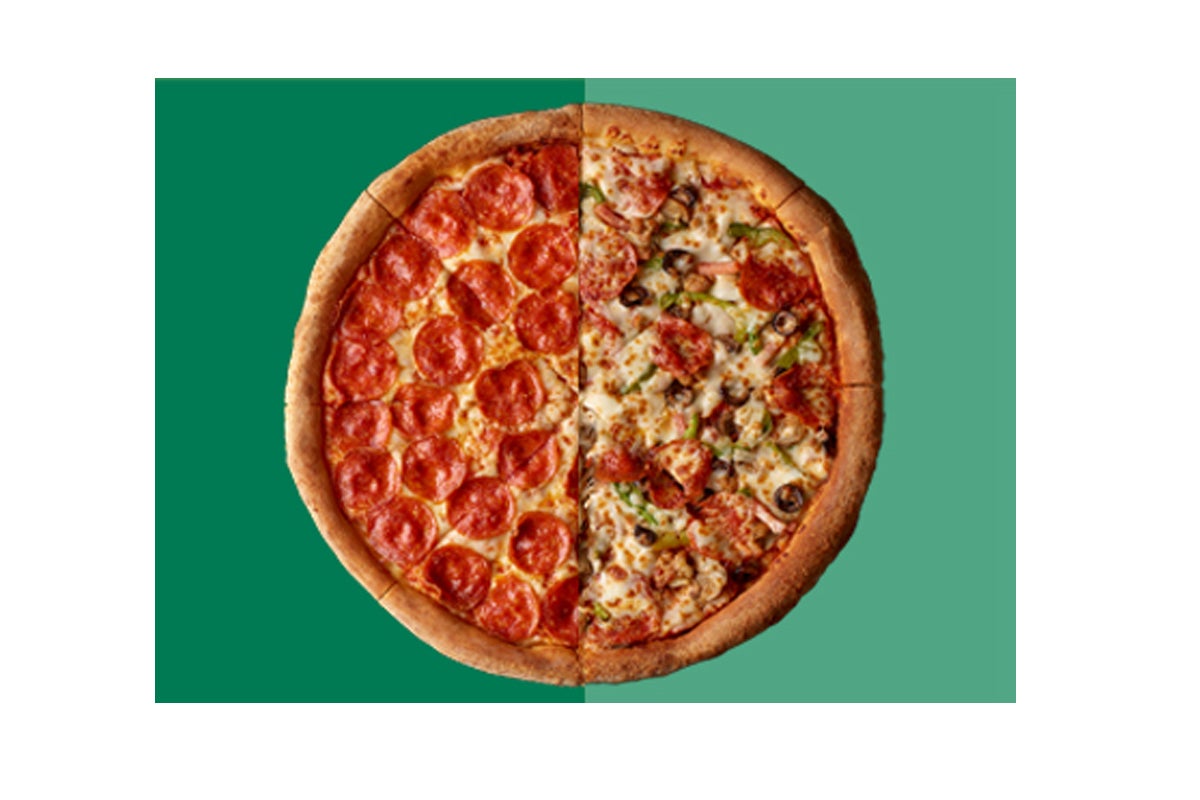 Large Half and Half Pizza