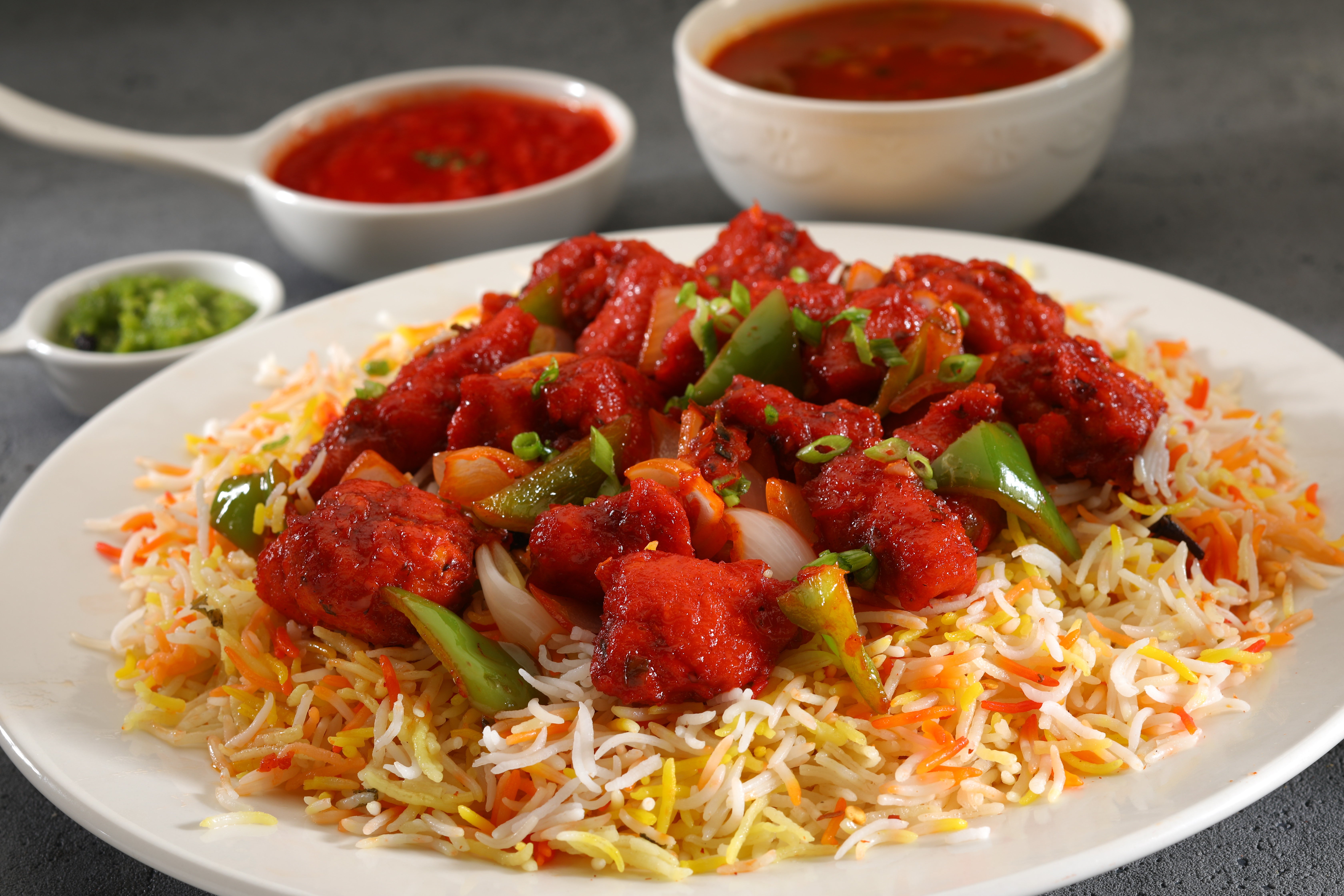 Chicken 65 with Rice