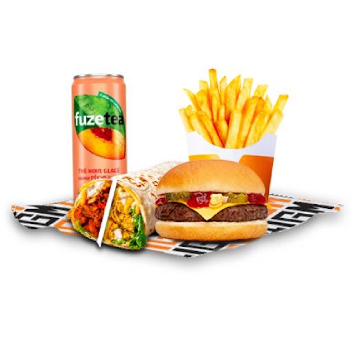 W2 - Wrap au choix + CheeseBurger M