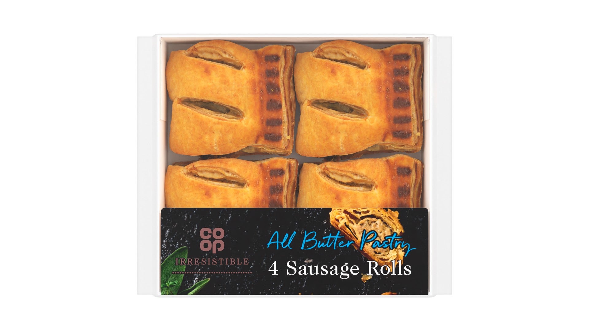 Co-op Irresistible All Butter Pastry 4 Sausage Rolls 188g