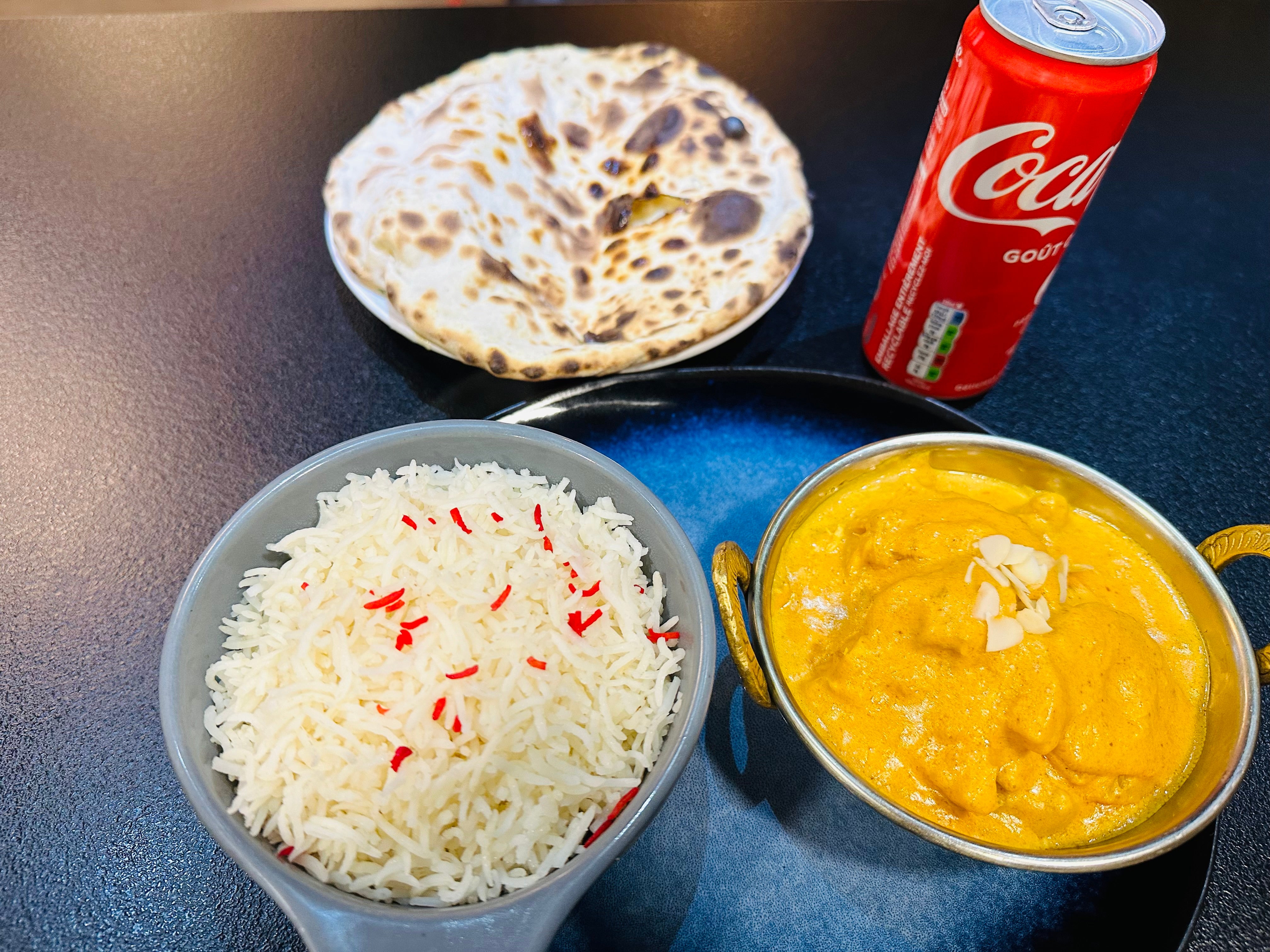 Menu korma aux légumes