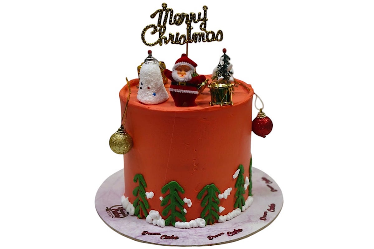 Christmas red cake