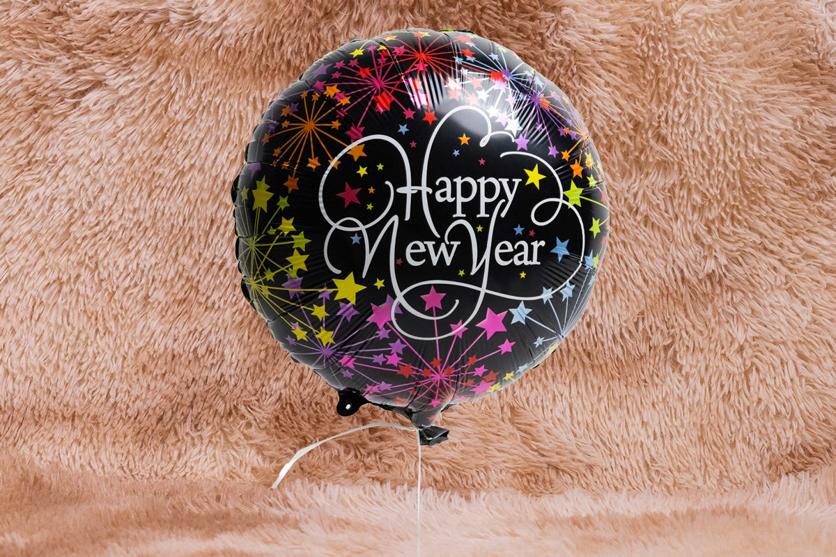 Happy New Year B Balloon