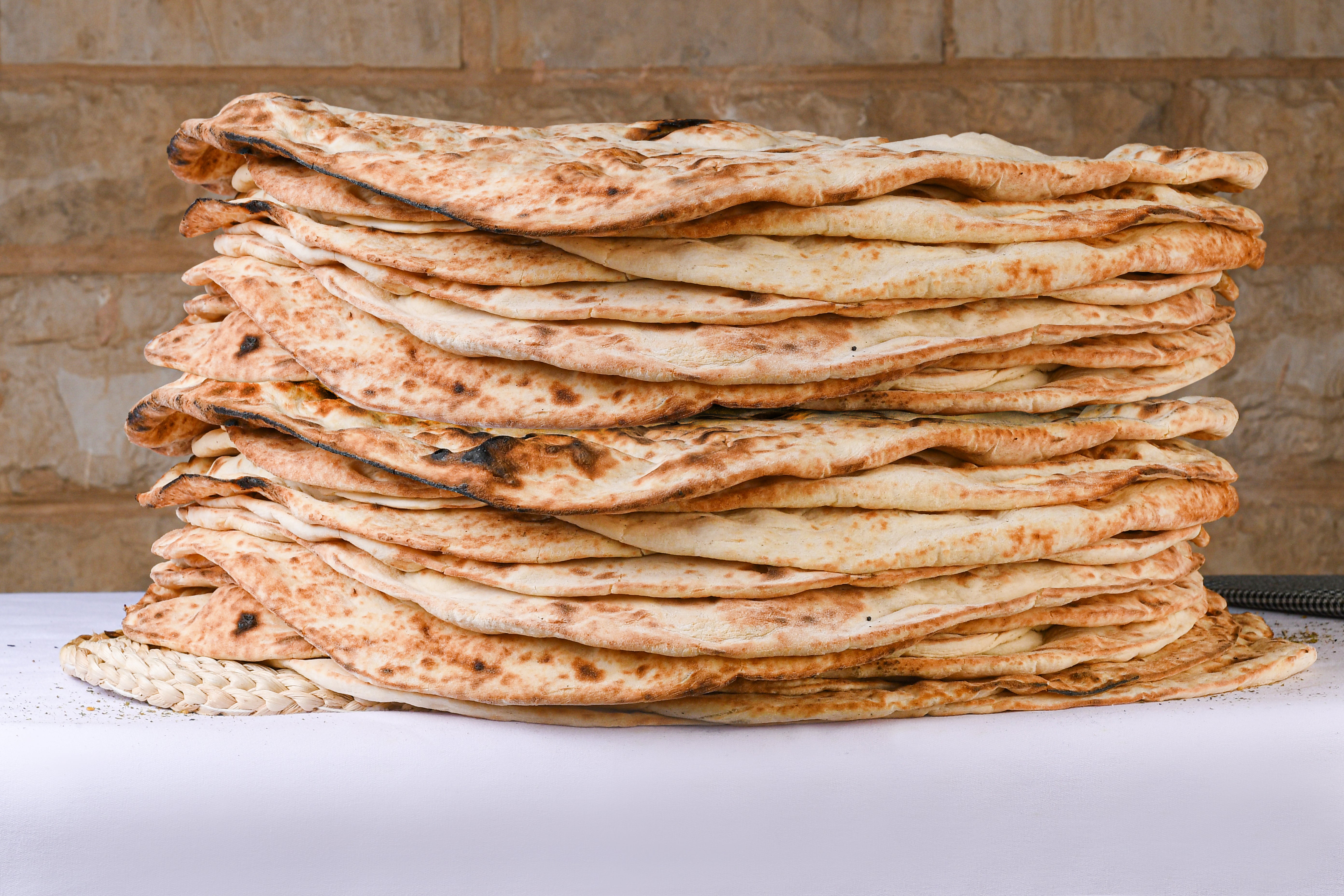 Palestinian Taboon Bread, 5 Loaves