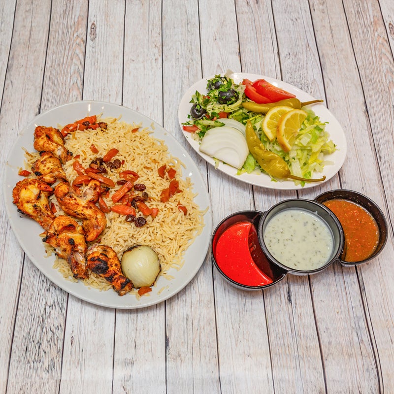 Wings with Rice
