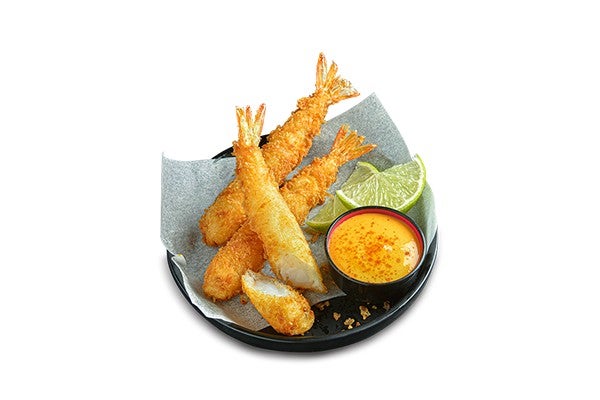 Crevettes tempura
