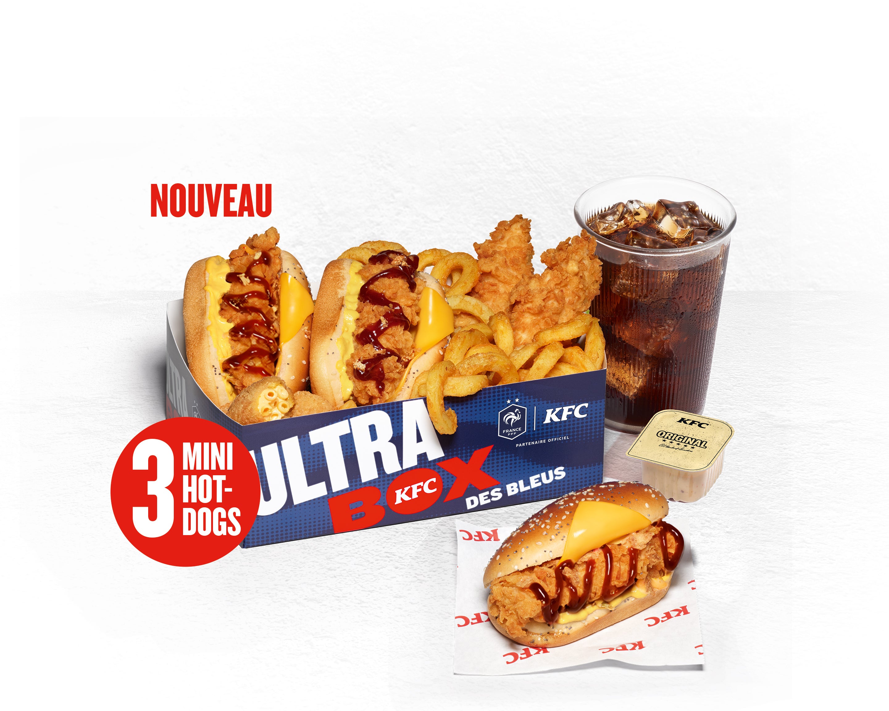 ULTRABOX DES BLEUS – Triple Mini Hot-Dogs