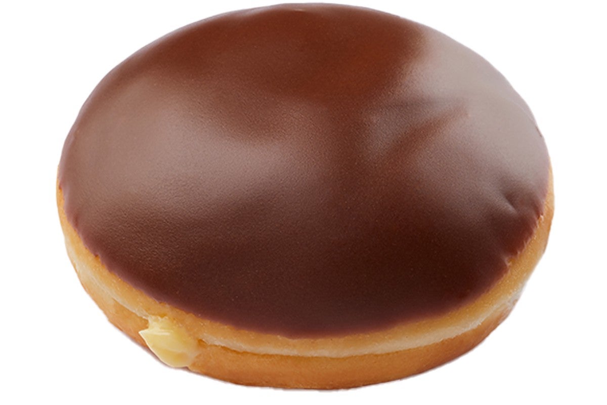 Chocolate Iced Custard Filled Doughnut