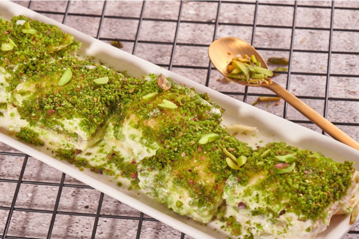 Baklava With Milk And Pistashio