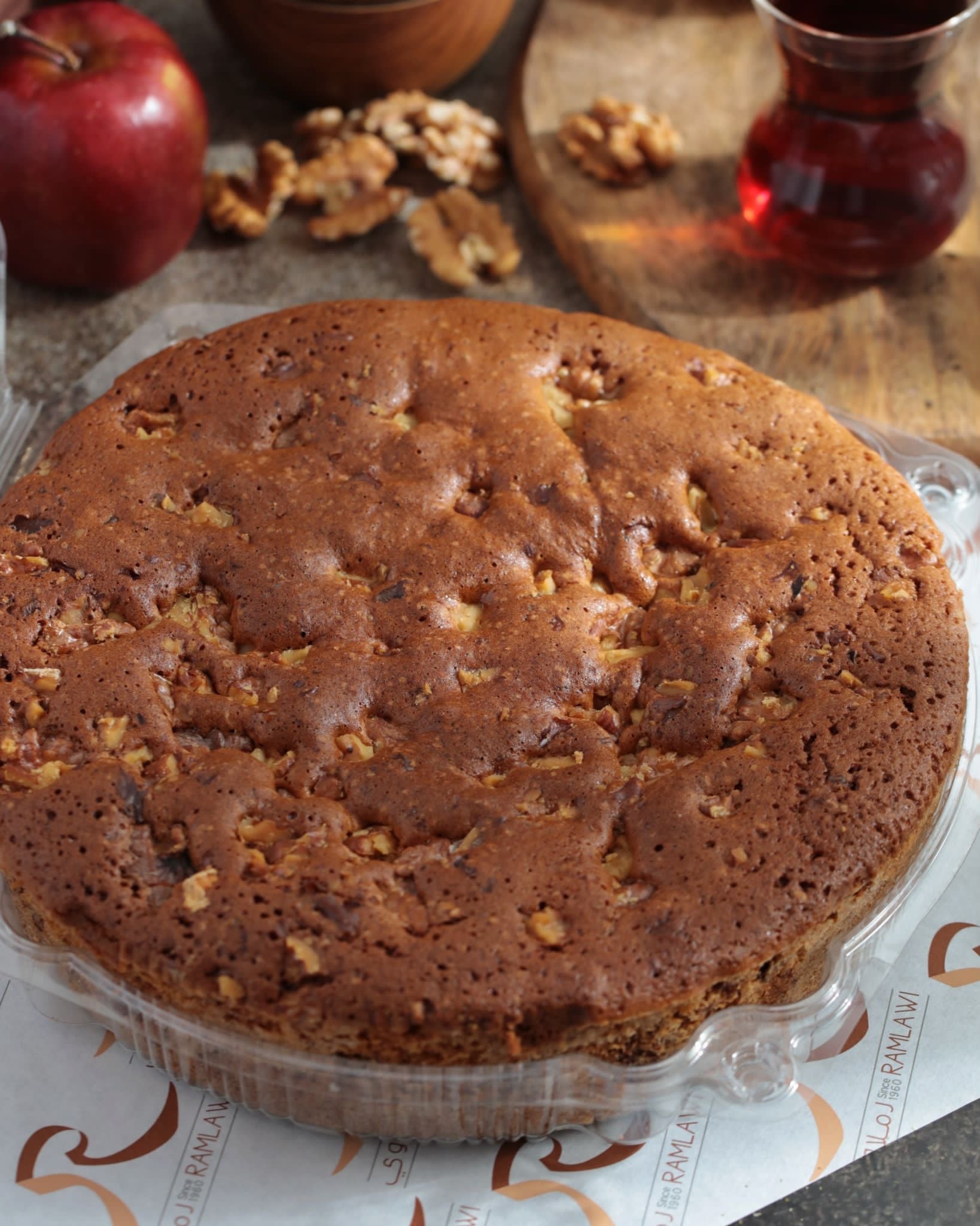 Apple Walnut Cake