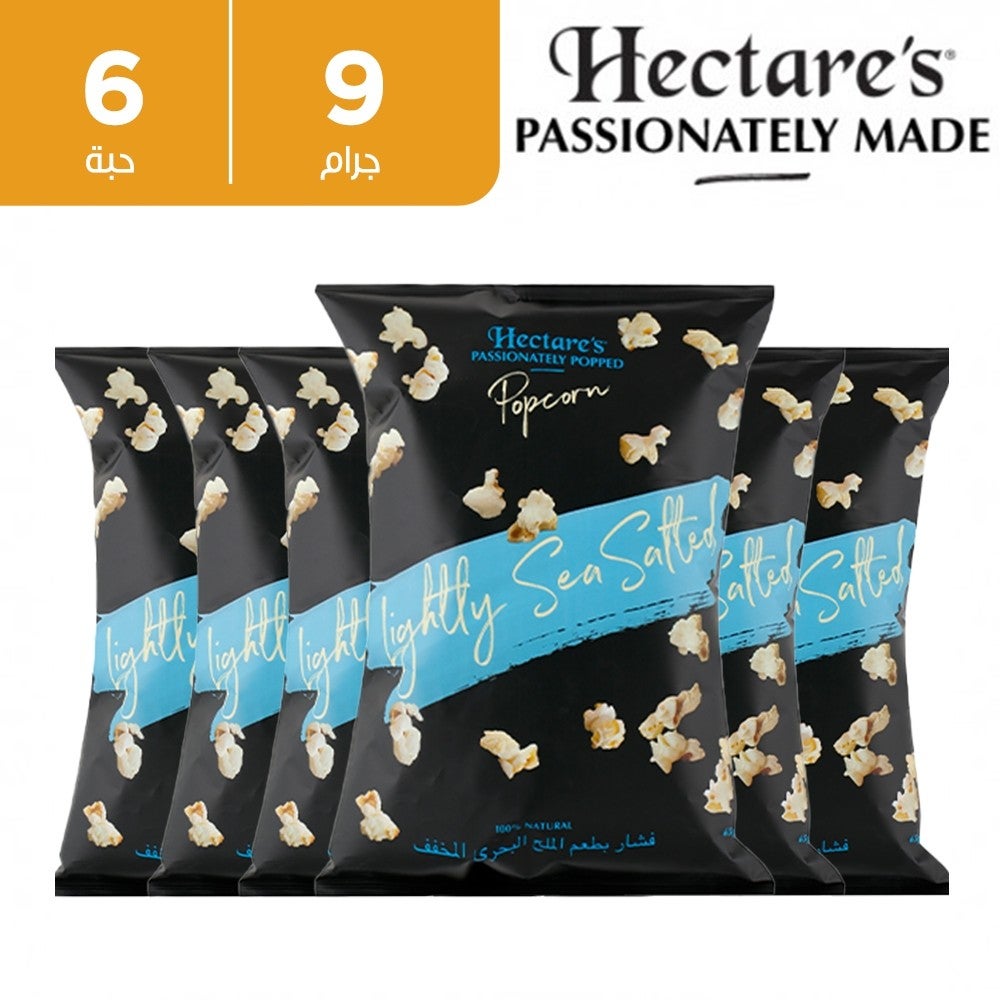 Hectare’s Popcorn Lightly Sea Salt 6 x 9 g
